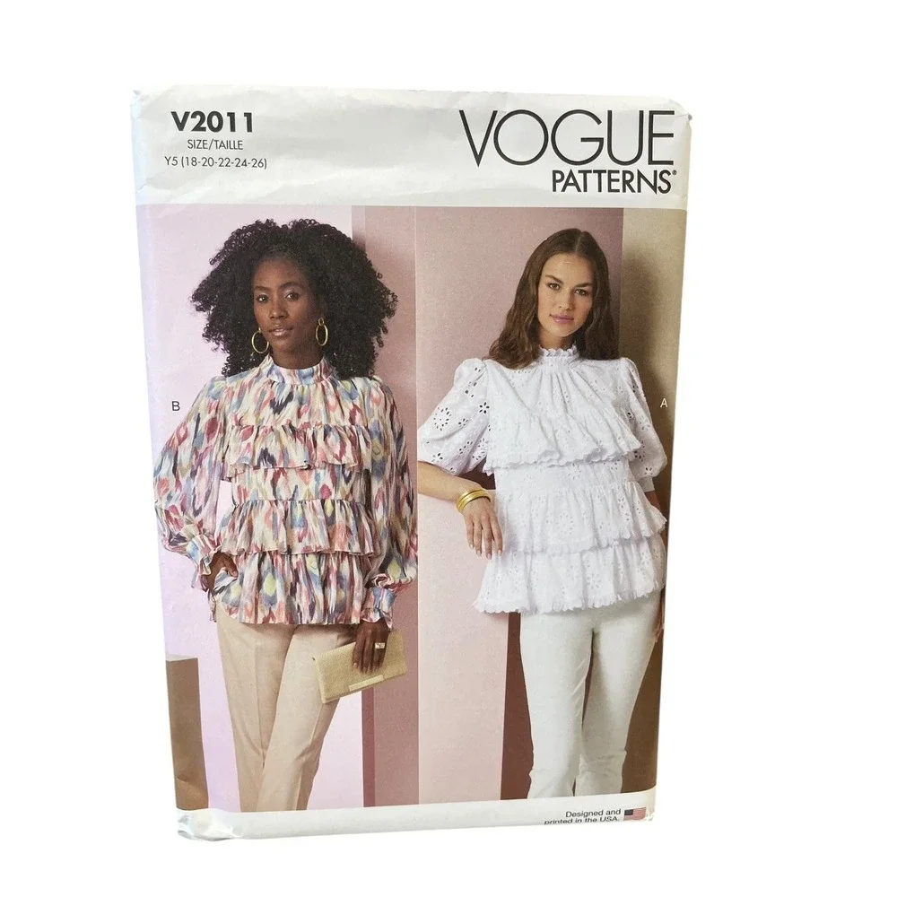 Vogue Patterns‎ V2011 Misses' Ruffled Baby Doll Top Size 18-26